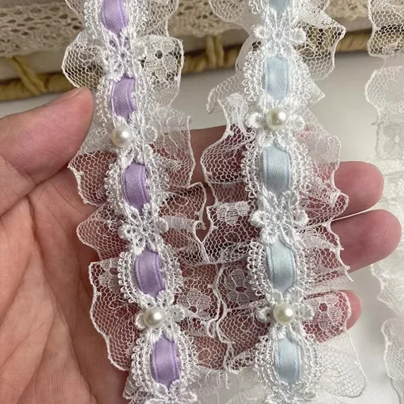 5/10yards Lolita White Lace Tr - Lace Ribbon Trim avis et prix