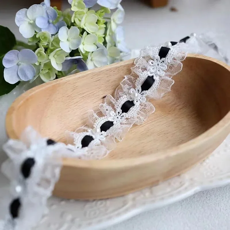 5/10yards Lolita White Lace Tr - Lace Ribbon Trim avis et prix