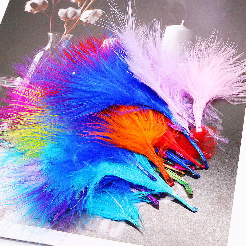 8-12cm Colored Plumas Natural  - Feather Trim Marabou avis et prix