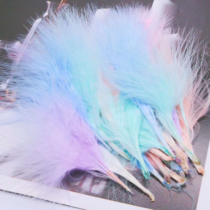 8-12cm Colored Plumas Natural  - Feather Trim Marabou avis et prix