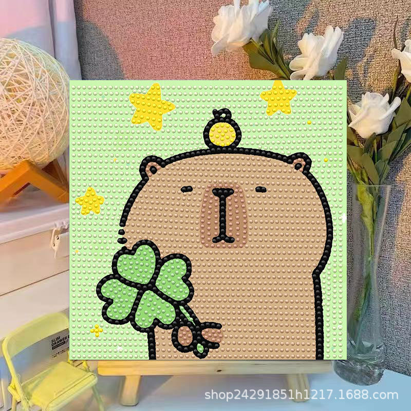 Cartoon Capibala Crystal Diamo - Embroidery Embellishments avis et prix