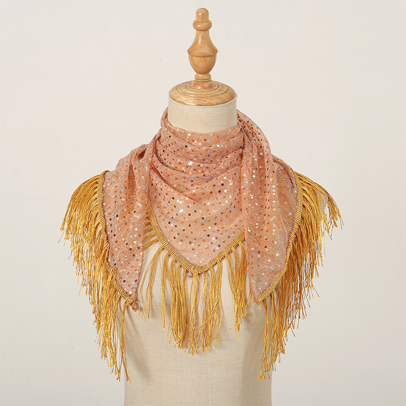 2024 Fashion Triangle Scarf Ha - Tassel Fringe Trim avis et prix