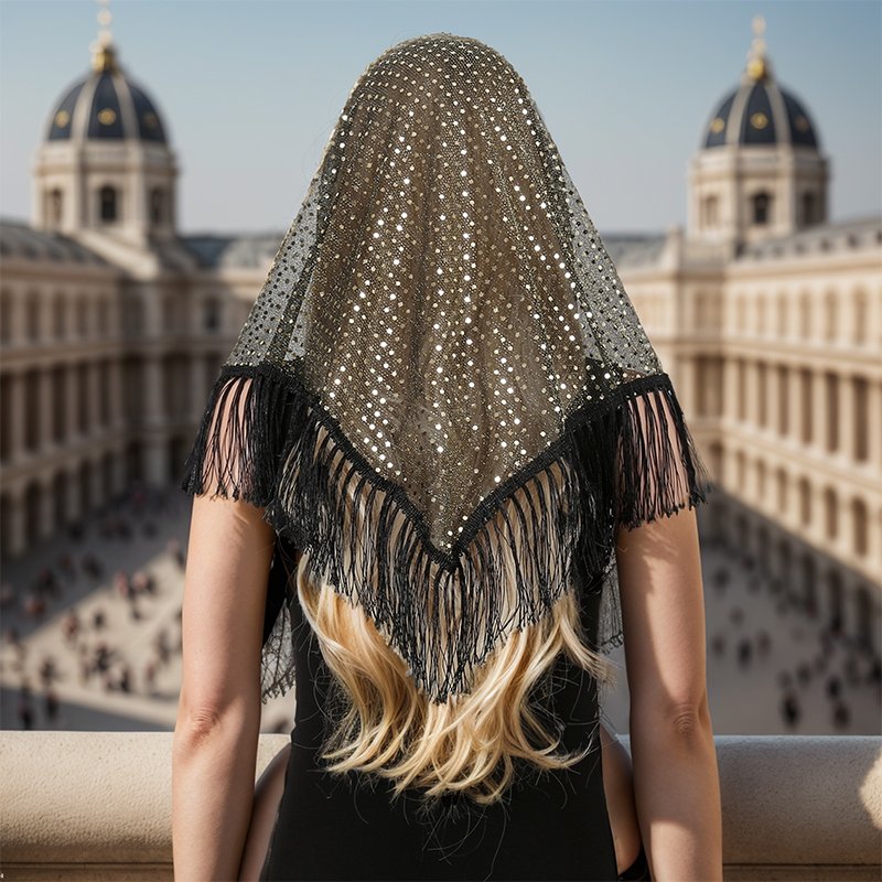 2024 Fashion Triangle Scarf Ha - Tassel Fringe Trim avis et prix