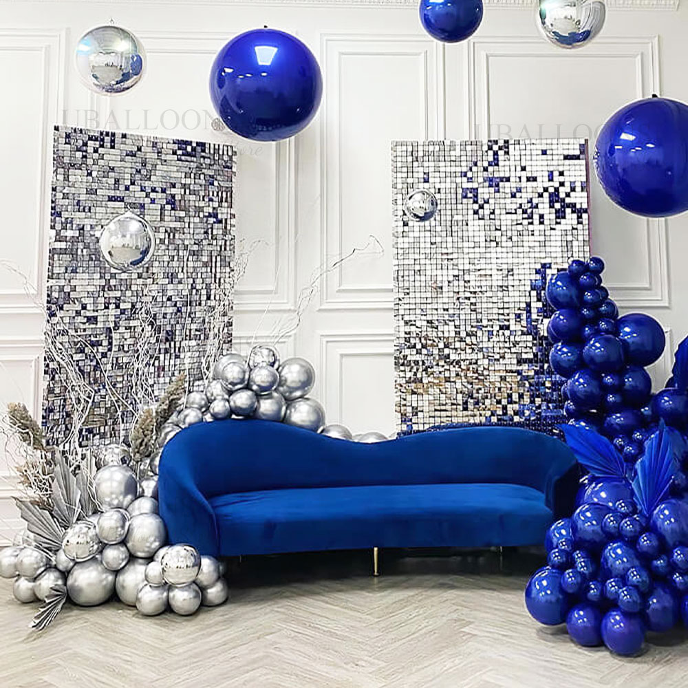 Silver Sequin Wall Backdrop Pa - Sequin Fabric Panel avis et prix