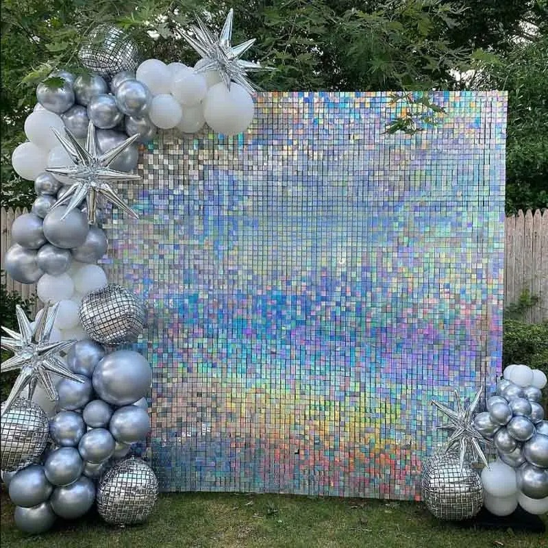 90x180cm Shimmer Wall Backdrop - Sequin Fabric Panel avis et prix