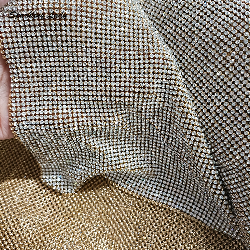 2MM Silver Crystal Mesh Fabric - Crystal Mesh Fabric avis et prix