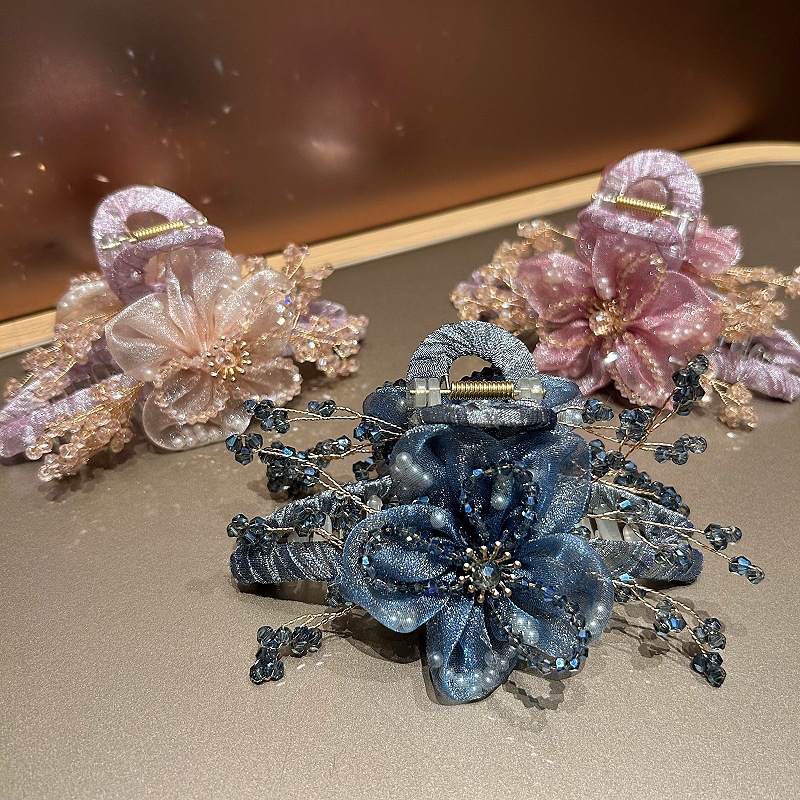 Elegant Korean Hair Accessorie - Crystal Mesh Fabric avis et prix