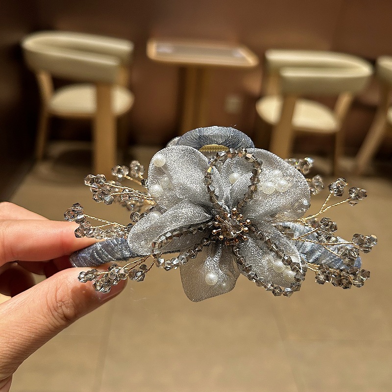 Elegant Korean Hair Accessorie - Crystal Mesh Fabric avis et prix