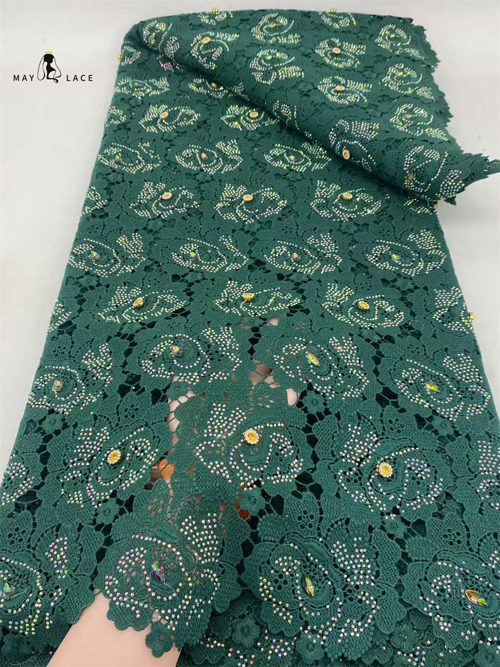 Latest Cord Guipure Lace Fabri - Crystal Mesh Fabric avis et prix