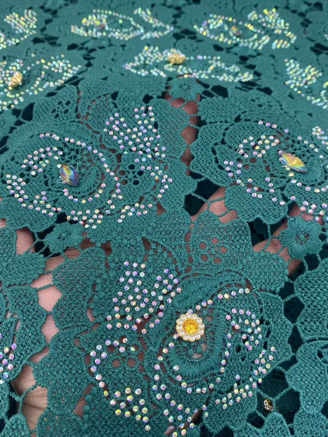 Latest Cord Guipure Lace Fabri - Crystal Mesh Fabric avis et prix