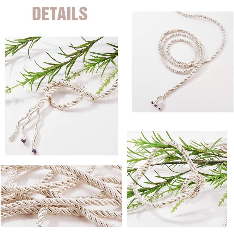 About 50 Feet Craft Nylon Rope - Cord Trim Twisted avis et prix