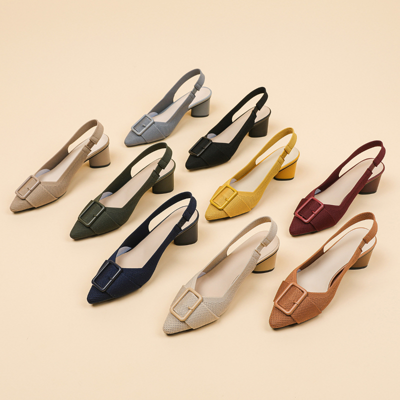 Womens Pointed Toe Knit Hollow - Embellish Knit avis et prix